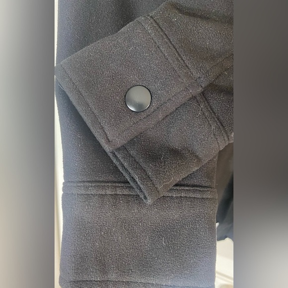 Mondetta Black Shirt Jacket “Shacket”, Sz S, Chest Pockets, Snap Front & Sleeves - Picture 5 of 8